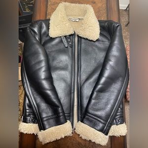 Zara men’s faux leather jacket